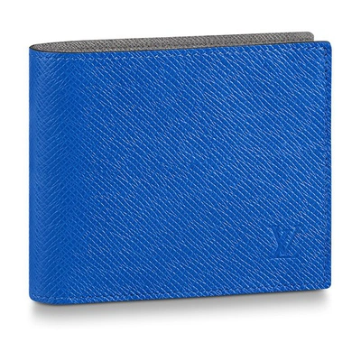 Shop Louis Vuitton Marco Wallet In Bleu