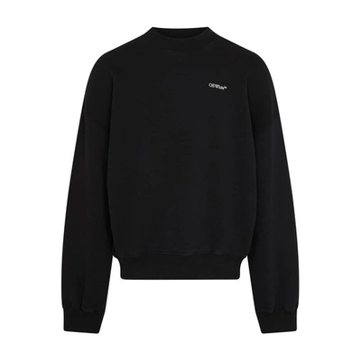 Shop Off-white Scratch Arrow Over Crewneck Shirt In Black_white