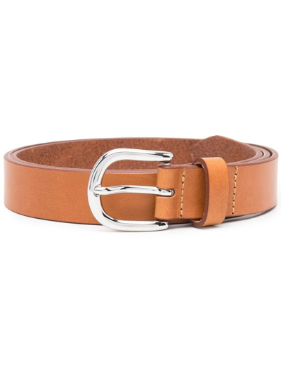 Shop Isabel Marant Brown Zap Leather Belt
