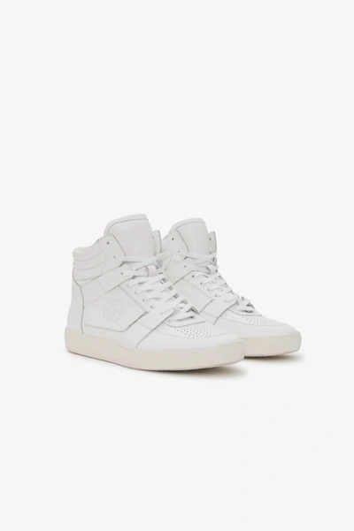 Shop Anine Bing Hayden Sneakers In White