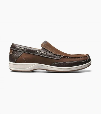 Florsheim Men's Lakeside Moc Toe Slip On - Extra Wide Width In Brown In Brown