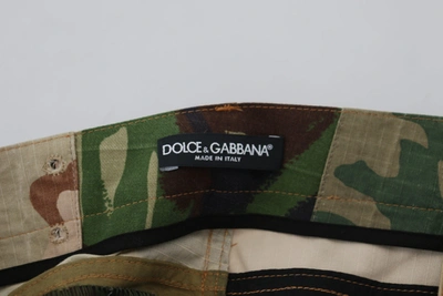 Shop Dolce & Gabbana Patchwork Denim Rich Silk Blend Men's Jeans In Multicolor