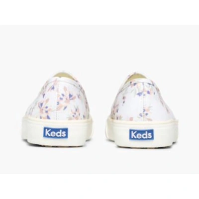 Shop Keds Double Decker Floral Slip On Sneaker In Cream In White