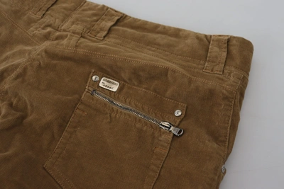 Shop Ermanno Scervino Brown Cotton Corduroy Cargo Men's Pants