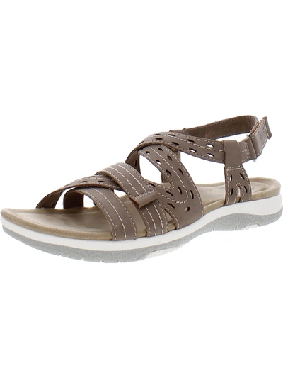 Shop Earth Origins Sass 3 Womens Faux Leather Casual Strappy Sandals In Pink