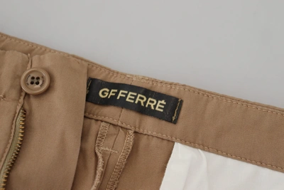 Shop Gianfranco Ferre Gf Ferre Elegant Brown Straight Fit Men's Chinos