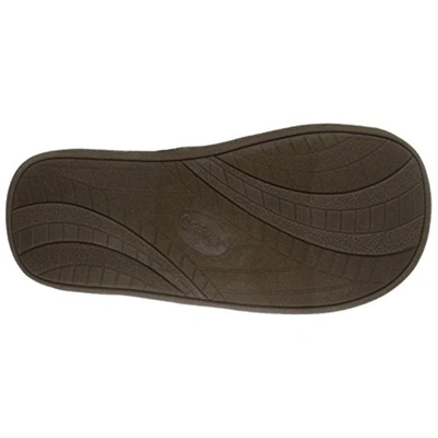 Shop Crevo Baja Ii Mens Linen Cut-out Slide Sandals In Gold