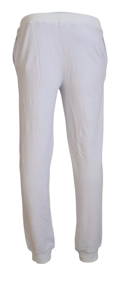 Shop John Galliano Chic White Jogger Pants - Casual Men's Elegance
