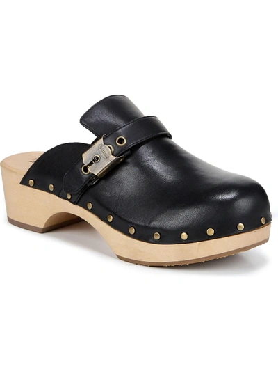 Shop Dr. Scholl's Shoes Original Clog Womens Leather Slip On Clogs In Black