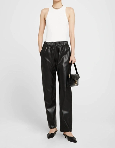 Shop Anine Bing Colton Track Pant In Black