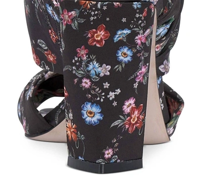 Shop Jessica Simpson Wavia Heel Sandal In Black Floral Multi