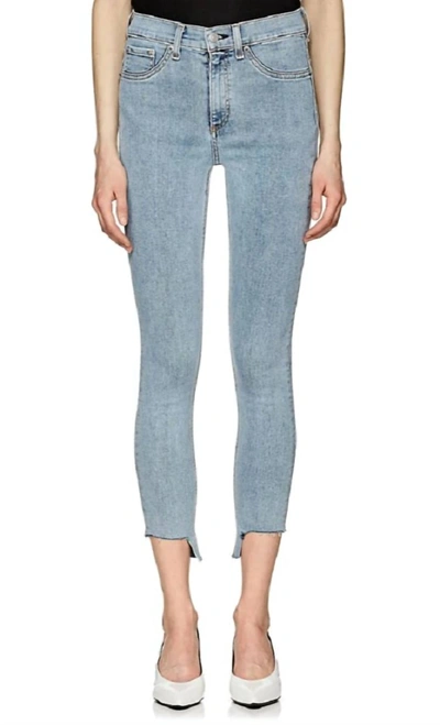 Rag & Bone Portland 5 Pocket Style High Rise Ankle Skinny Jeans In Blue