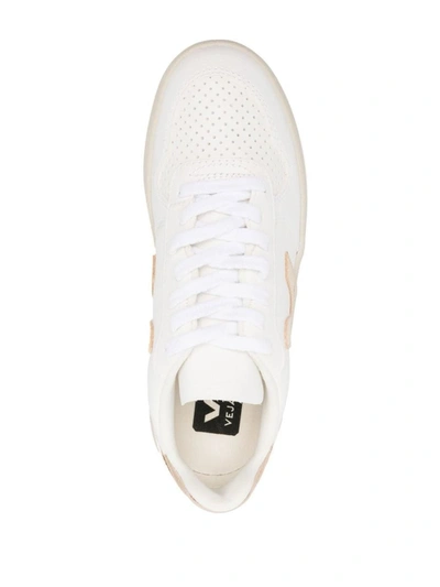 Shop Veja Sneakers In White Gold
