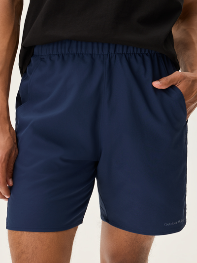 Shop Outdoor Voices High Stride 7-inch Short With Pockets - Unlined In Navy