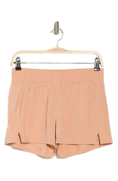 Shop Z By Zella Take A Hike Trail Shorts In Beige Brush