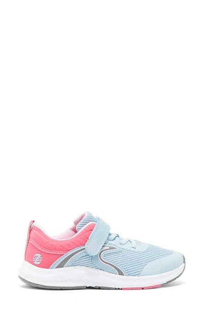 Shop Z By Zella Kids' Gym Class Hook-and-loop Sneaker In Blue Light- Pink