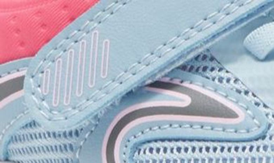 Shop Z By Zella Kids' Gym Class Hook-and-loop Sneaker In Blue Light- Pink