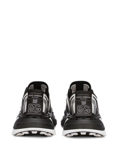 Shop Dolce & Gabbana Fast In Maglina Panelled Sneakers In Black