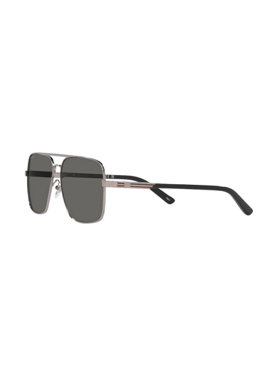Gucci Pilot-frame Tinted Sunglasses In Grau