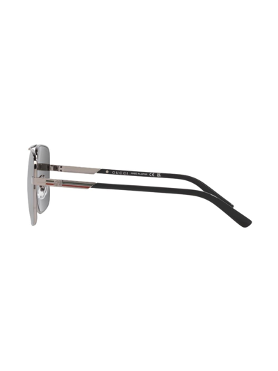 Gucci Pilot-frame Tinted Sunglasses In Grau