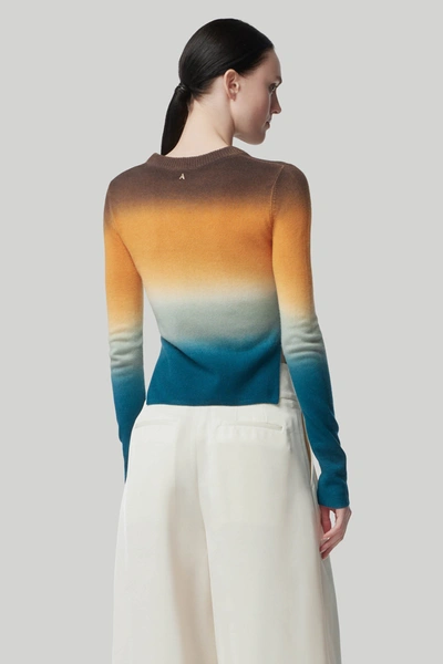 Shop Altuzarra 'camarina' Sweater In Starling Dip Dye
