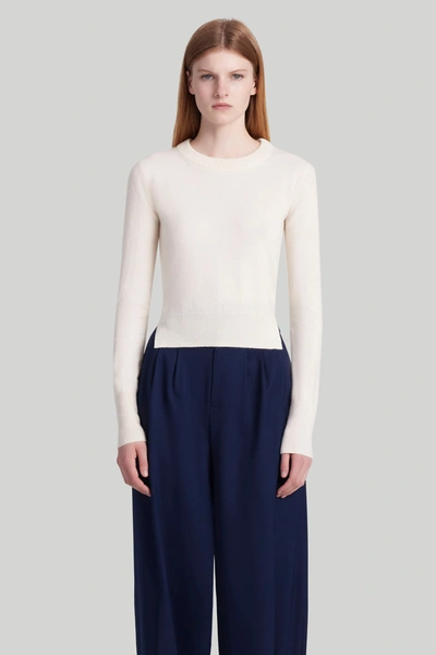 Shop Altuzarra 'camarina' Sweater In Natural White