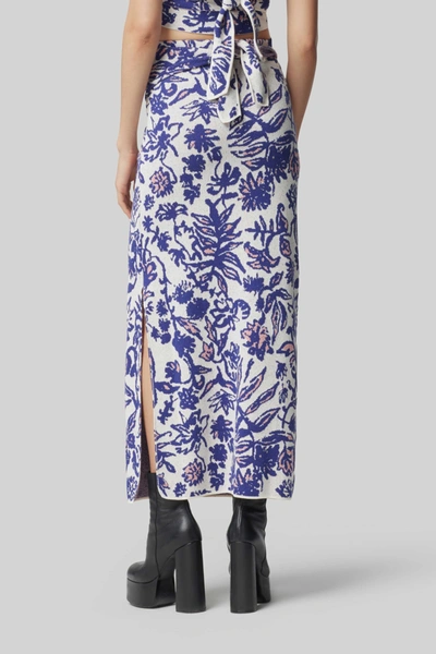 Shop Altuzarra 'kyra' Skirt In Papyrus Floral Jacquard