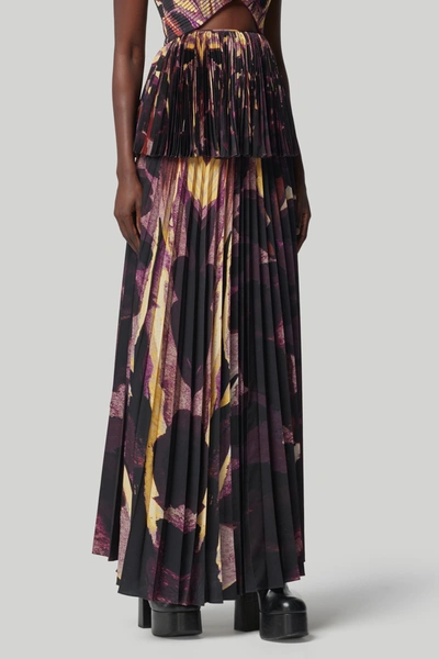 Shop Altuzarra 'lemna' Skirt In Mulberry Feather