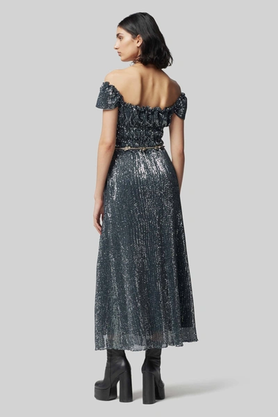 Shop Altuzarra 'lily' Dress In Midnight Silver