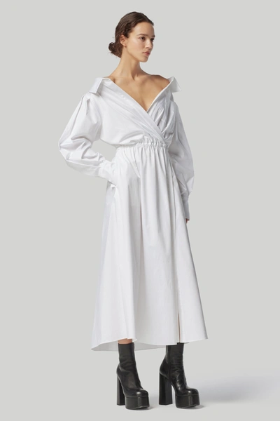 Shop Altuzarra 'lyddy' Dress In Optic White
