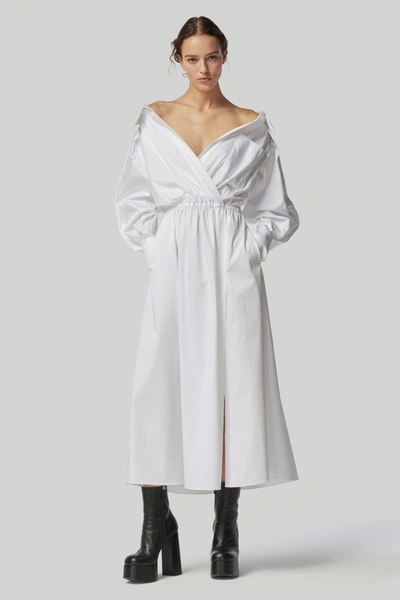 Shop Altuzarra 'lyddy' Dress In Optic White