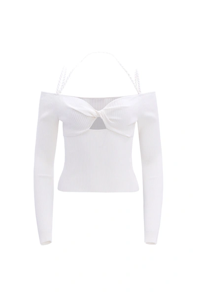 Shop Altuzarra 'odin' Sweater In Natural White