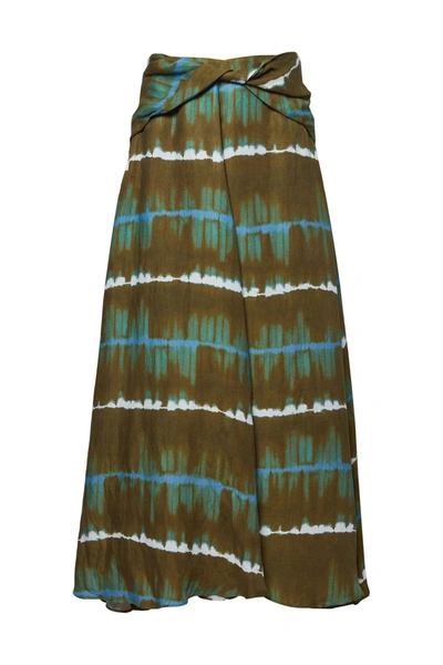 Shop Altuzarra 'pythia' Skirt In Kalamata Gradient Shibori