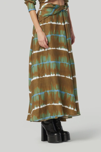Shop Altuzarra 'pythia' Skirt In Kalamata Gradient Shibori