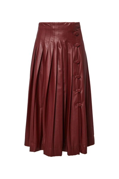 Shop Altuzarra 'tullius' Skirt In Currant