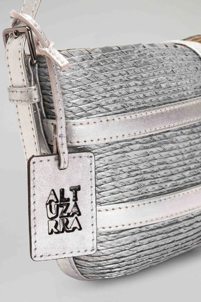 Shop Altuzarra 'watermill' Shoulder Bag In Silver