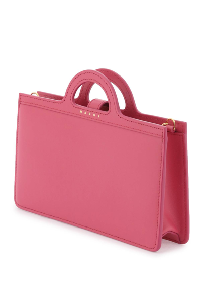 Shop Marni Wallet Trunk Bag In Light Orchid (pink)