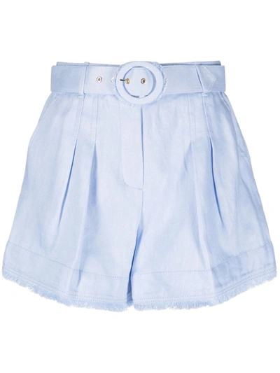 Shop Zimmermann Shorts In Blue