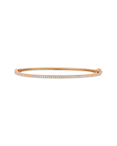 Diamond Select Cuts 14k Rose Gold 0.50 Ct. Tw. Diamond Bangle