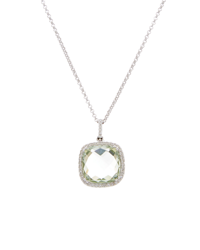 Shop Diana M. Fine Jewelry 14k 4.38 Ct. Tw. Diamond & Amethyst Necklace
