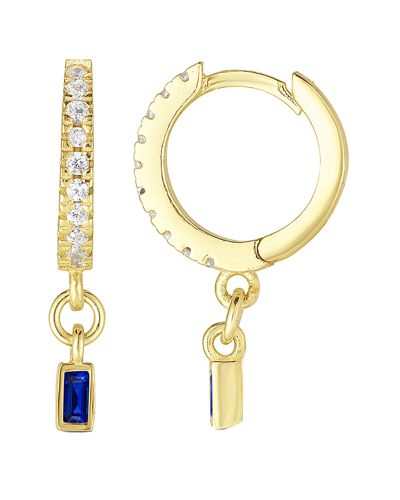 Sphera Milano 18k Over Silver Cz Hoops