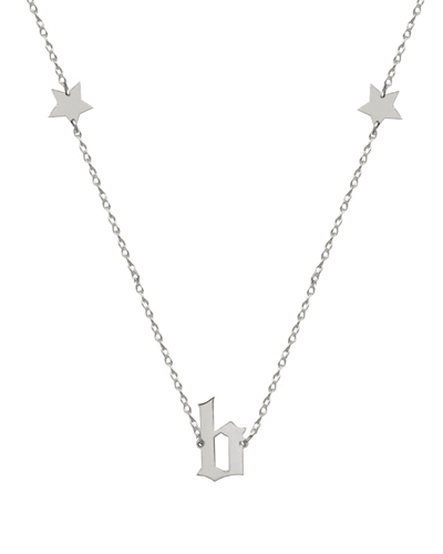 Shop Jane Basch Silver Initial Necklace (a-z)