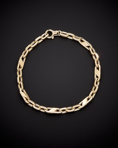 Shop Italian Gold 14k  Fancy Mariner Link Bracelet