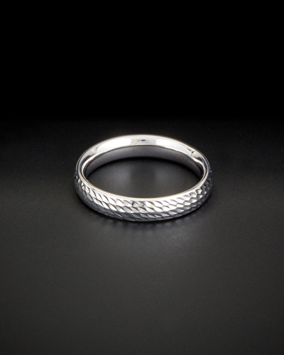 Shop Italian Gold 14k  Diamond Cut Comfort Fit Ring