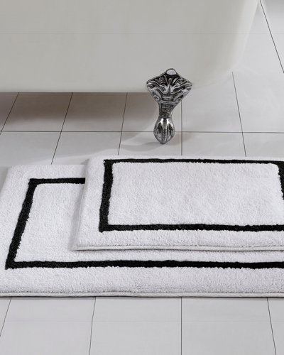 Modern Threads 2-pack Reversible Contrast Stripe Bath Mat Set