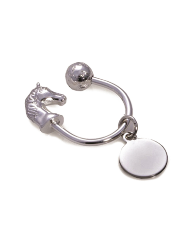 Shop Bey-berk Silver Plated Horse Head Key Ring
