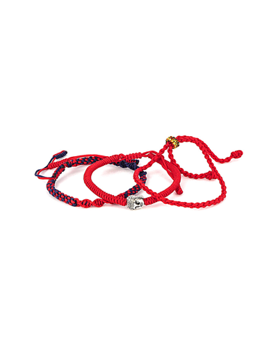 Shop Jean Claude Set Of 3 Tibetan Buddha Bracelets & Bangles