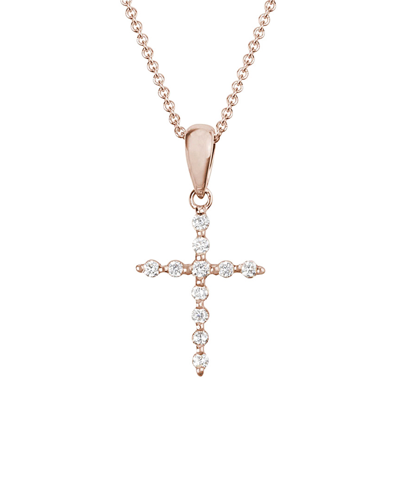 Diamond Select Cuts 14k Rose Gold 0.11 Ct. Tw. Diamond Necklace