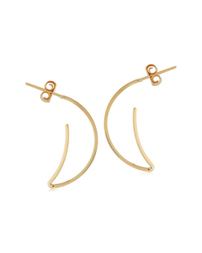 Shop Jane Basch 14k Moon Wire Earrings