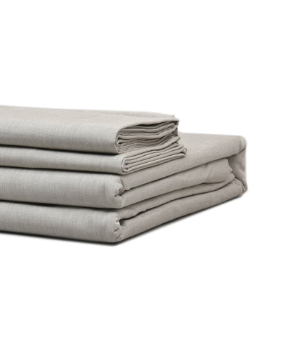 Shop Bombacio Linens 200tc Melange Pillowcase Set In Grey